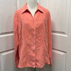 Fashion Bug Snap Front Brushed Shirt Large